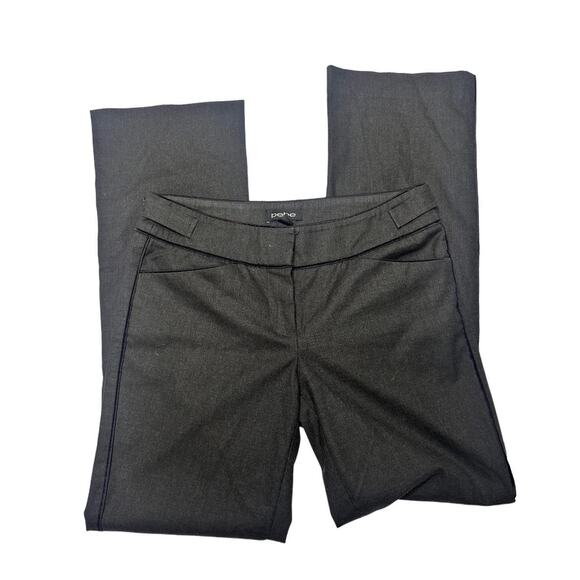 BeBe Size 0 Vintage Low Rise Flared Slack Pants With Cute Buckled Belt Detail - Picture 2 of 5